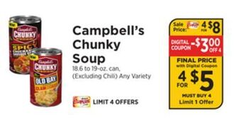 ShopRite Chunky soup offer