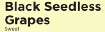 ShopRite Black seedless grapes offer