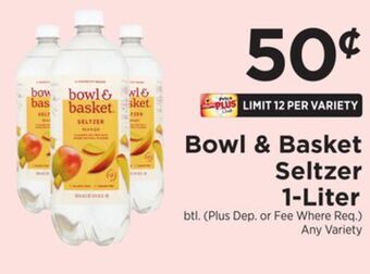 ShopRite Seltzer 1-liter offer