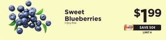 ShopRite Sweet blueberries offer