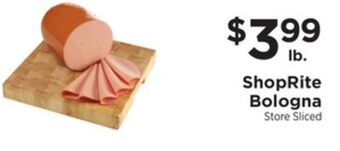 ShopRite Bologna offer