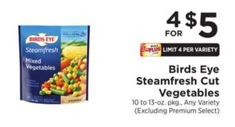 ShopRite Steamfresh cut vegetables offer
