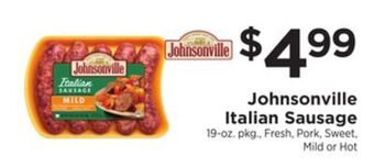 ShopRite Italian sausage offer