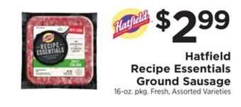 ShopRite Recipe essentials ground sausage offer