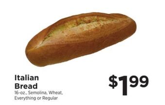 ShopRite Italian bread offer