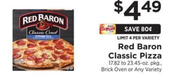 ShopRite Classic pizza offer