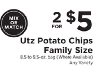 ShopRite Potato chips family size offer