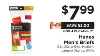 ShopRite Men's briefs offer
