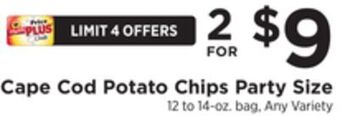 ShopRite Potato chips party size offer