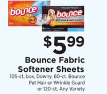 ShopRite Fabric softener sheets offer
