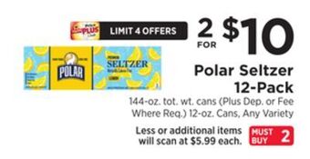 ShopRite Seltzer 12-pack offer