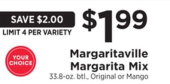 ShopRite Margarita mix offer