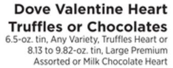 ShopRite Valentine heart truffles or chocolates offer