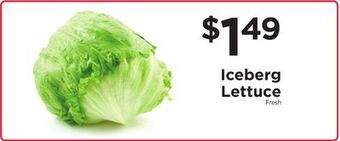 ShopRite Iceberg lettuce offer