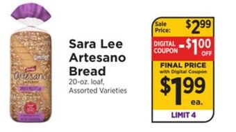 ShopRite Artesano bread offer
