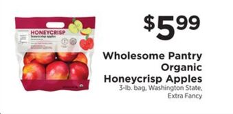 ShopRite Organic honeycrisp apples offer