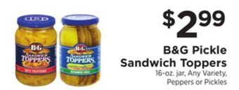 ShopRite Pickle sandwich toppers offer