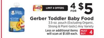 ShopRite Toddler baby food offer