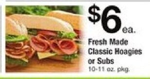 ACME Fresh Made Classic Hoagies or Subs offer