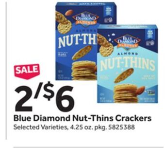 Stop&Shop Blue diamond nut-thins crackers offer