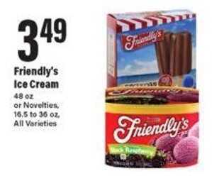 Big Y Friendly's Ice Cream offer