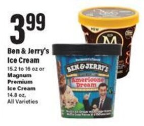 Big Y Ben & Jerry's Ice Cream offer
