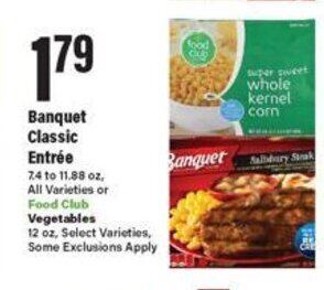 Big Y Banquet Classic Entree offer