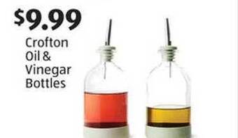 Aldi Crofton oil & vinegar bottles offer