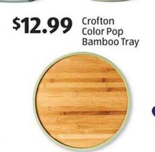 Aldi Crofton color pop bamboo tray offer
