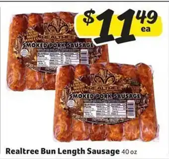 Harveys Supermarkets Realtree bun length sausage offer