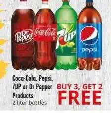 Brookshire Brothers Coca-cola, pepsi, 7up or dr pepper products offer
