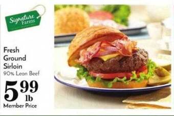 Pavilions Fresh ground sirloin offer