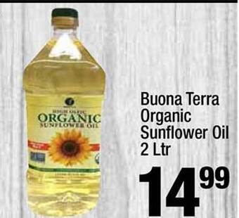 Super King Markets Buona terra organic sunflower oil offer