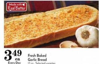 Pavilions Fresh baked garlic bread offer