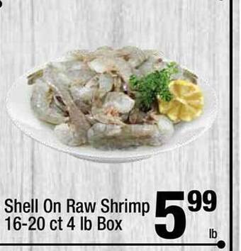 Super King Markets Shell on raw shrimp box offer
