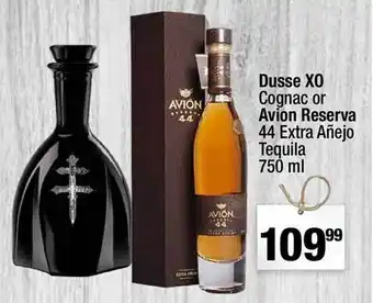 Super King Markets Dusse xo cognac or avion reserva 44 extra añejo tequila 750 ml offer
