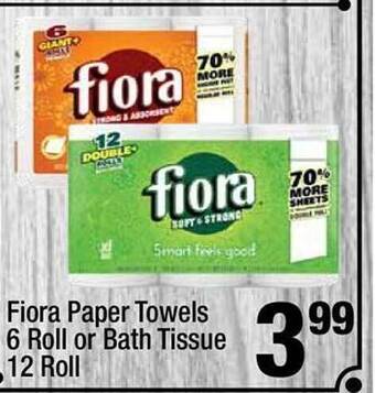 Super King Markets Fiora paper towels or bath tissue offer