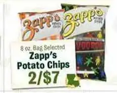 Robert Fresh Market Zapp's potato chips offer