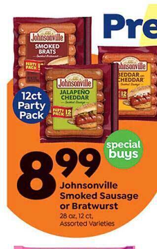 Save a Lot Johnsonville smoked sausage or bratwurst offer