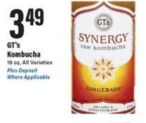 Big Y GT's Kombucha offer