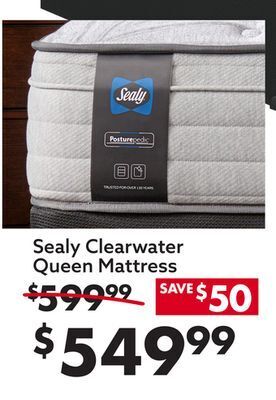 Big Lots Sealy clearwater queen mattress offer