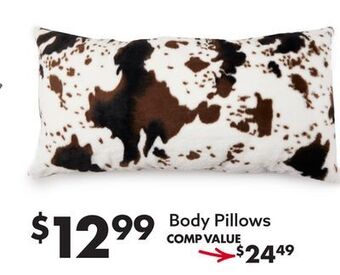 Big Lots Body pillows offer