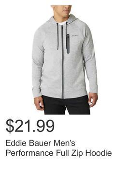 Costco Eddie bauer men's performance full zip hoodie offer