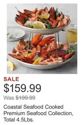 Costco Coastal seafood cooked premium seafood collection, total 4.5lbs. offer