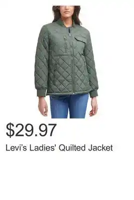 Costco Levi's ladies' quilted jacket offer