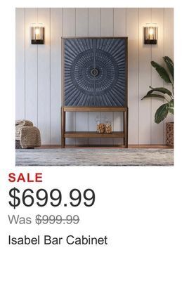 Costco Isabel bar cabinet offer
