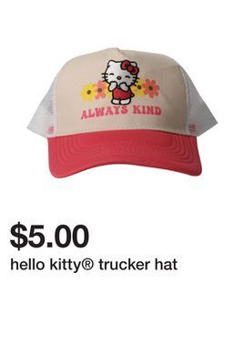 Five Below Hello kitty® trucker hat offer