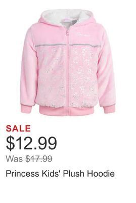 Costco Princess kids' plush hoodie offer