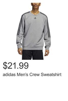 Costco Adidas men's crew sweatshirt offer