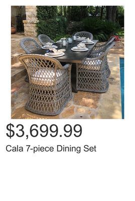 Costco Cala 7-piece dining set offer